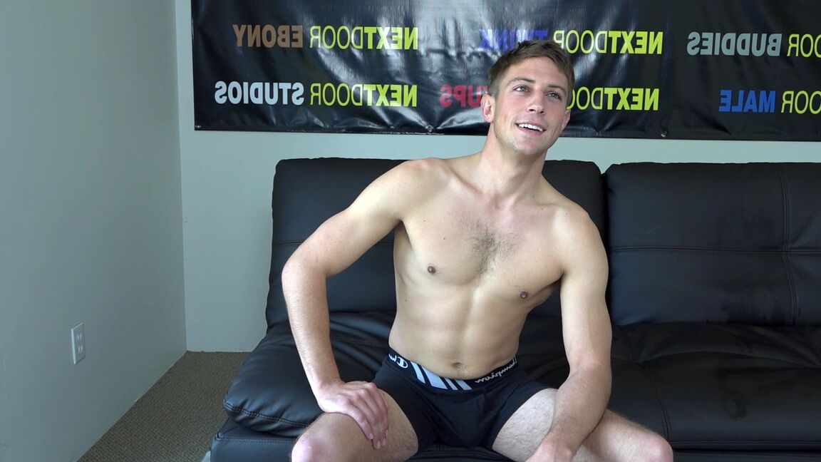 15P Amateur gay model Jason Long strips and masturbates to orgasm on webcam