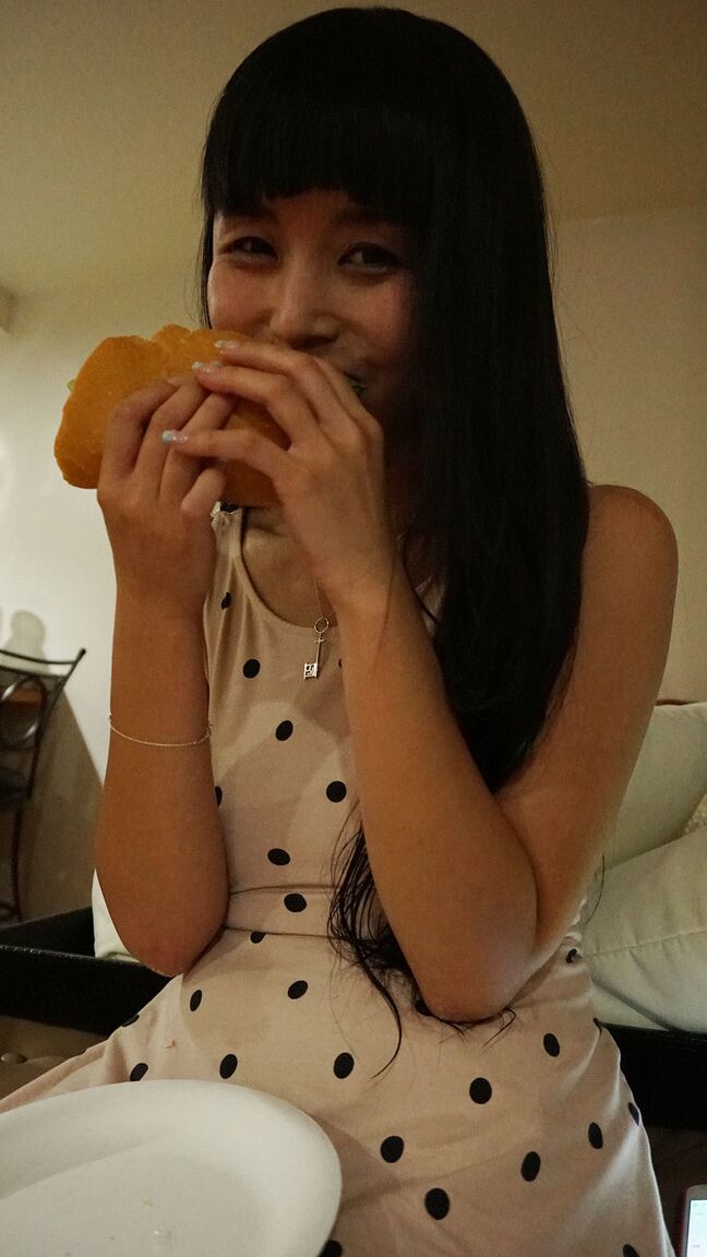 17P Japanese girl with tiny tits Marica Hase strips and teases with her body