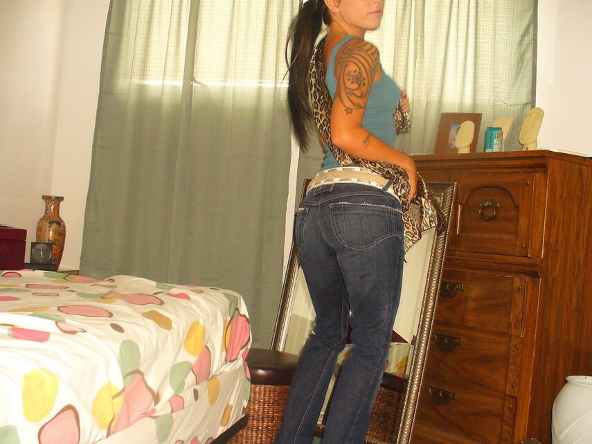 12P Watch as Deja changes her outfit stripping down to her matching bra and