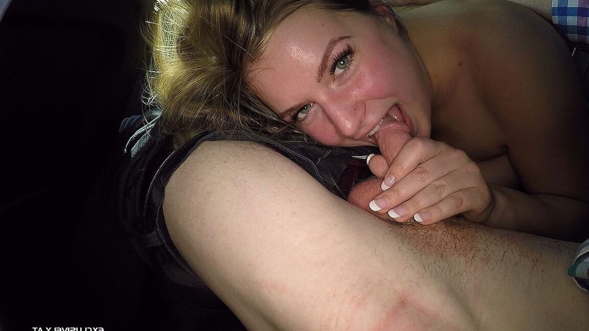 18P Busty blonde girl is game for a gangbang after having a few drinks