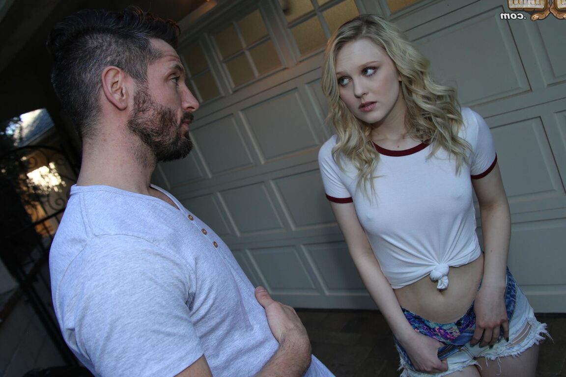 21P Pale blonde Lily Rader has tiny pussy nailed & face jizzed in BBC gangbang