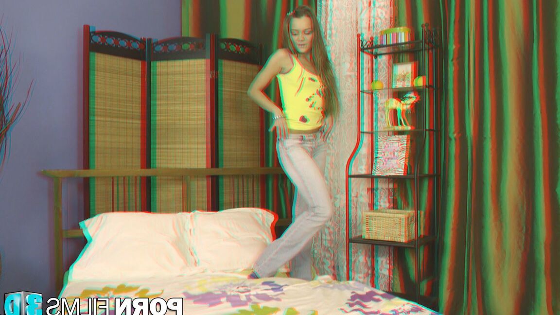 16P Porn Films Belleza 3D acaricia el coño mojado
