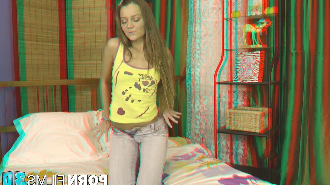 16P Porn Films Belleza 3D acaricia el coño mojado