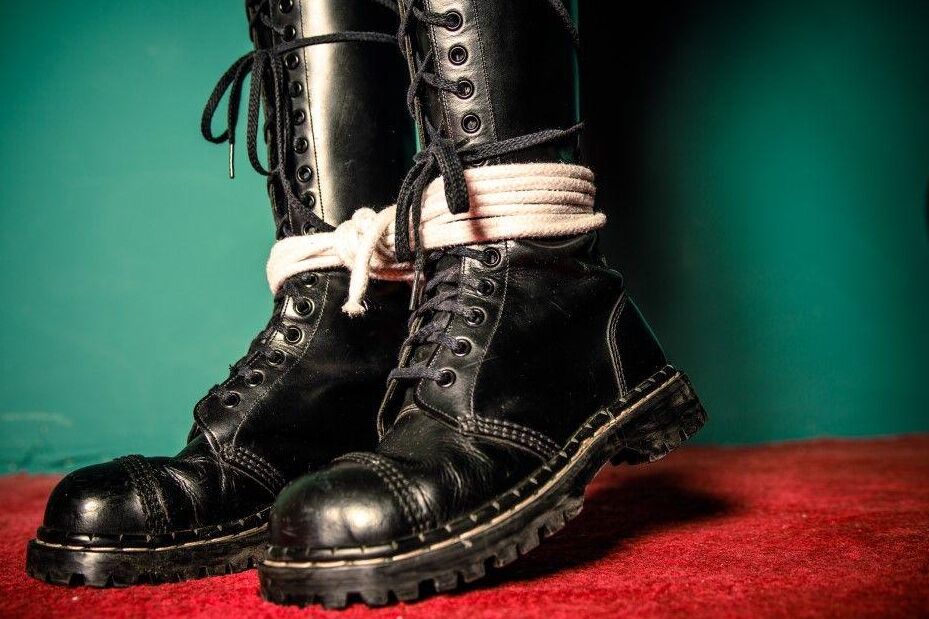 16P Strappado para AmberBondage, Ruiva, Corda Bondage