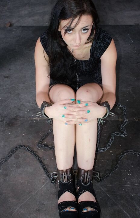 16P Helpless teen Mandy Muse is humiliated while restrained in a dungeon