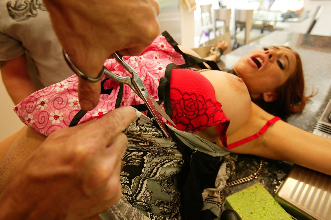 12P Redhead maid undergoes all sorts of kinky torture after burning dinner