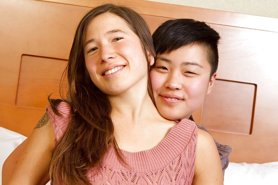 16P Filthy babe with hairy cunt Fin making some lesbian action with her friend