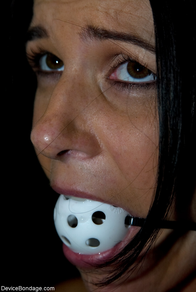 21P Black haired mature India Summer gets tortured in a concrete room