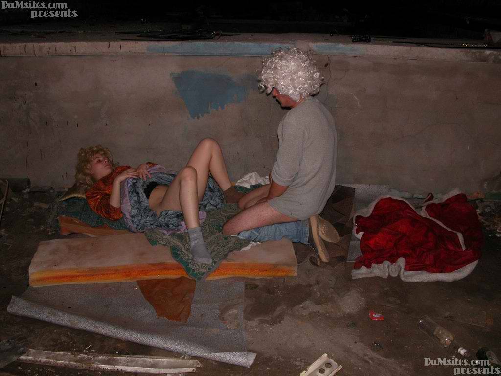 16P Role playing sex game at the city dump