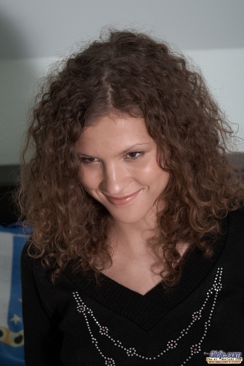 17P Curly haired teen Juliette Shyn gets woken up and banged by an older fella