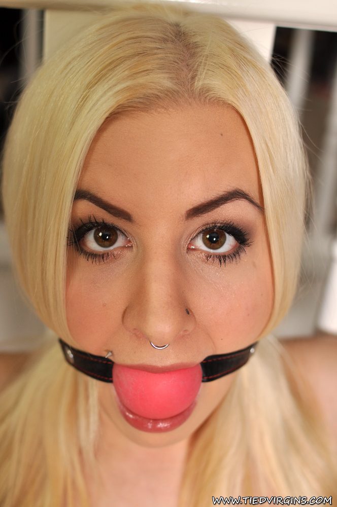 12P Tied Virgins Busty bitch tied up and gagged
