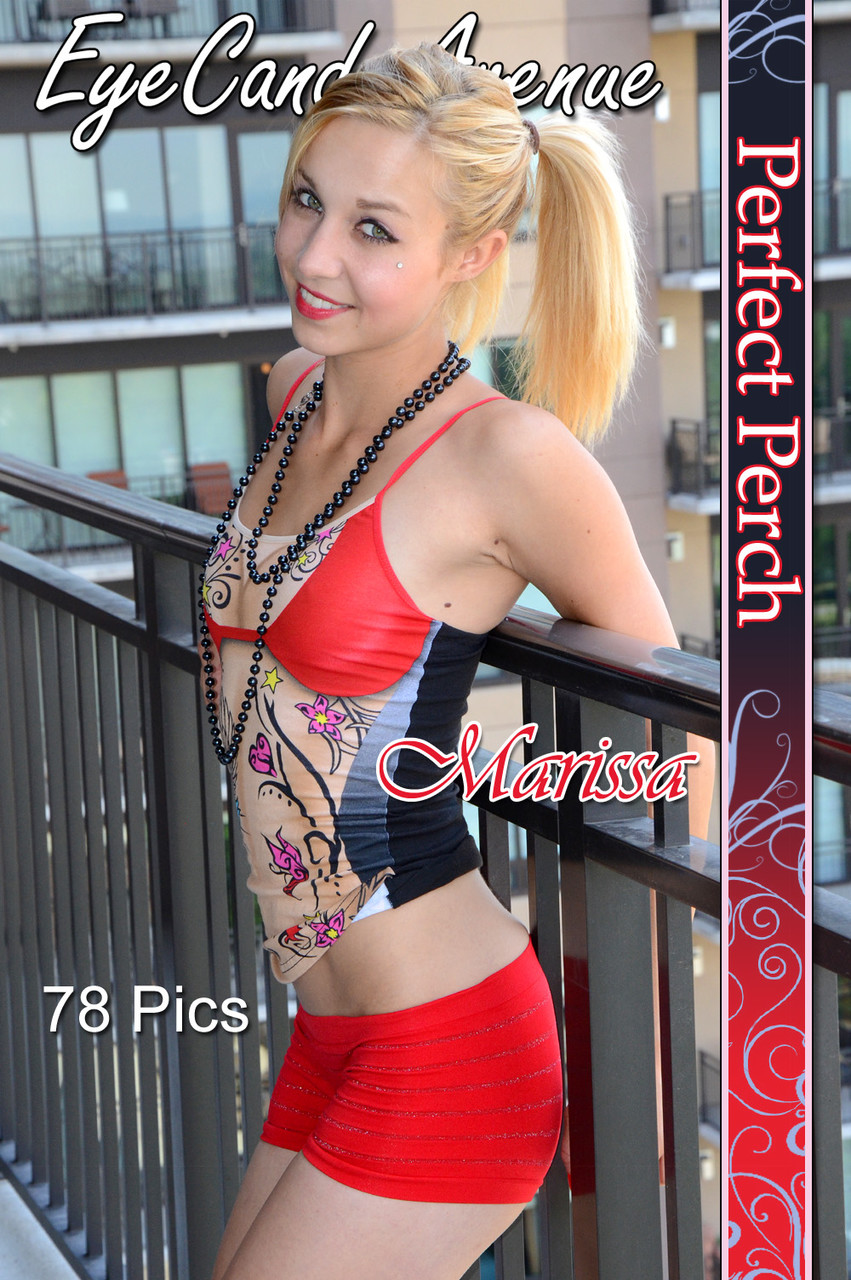 16P Sexy Marissa on a balcony over looking the city