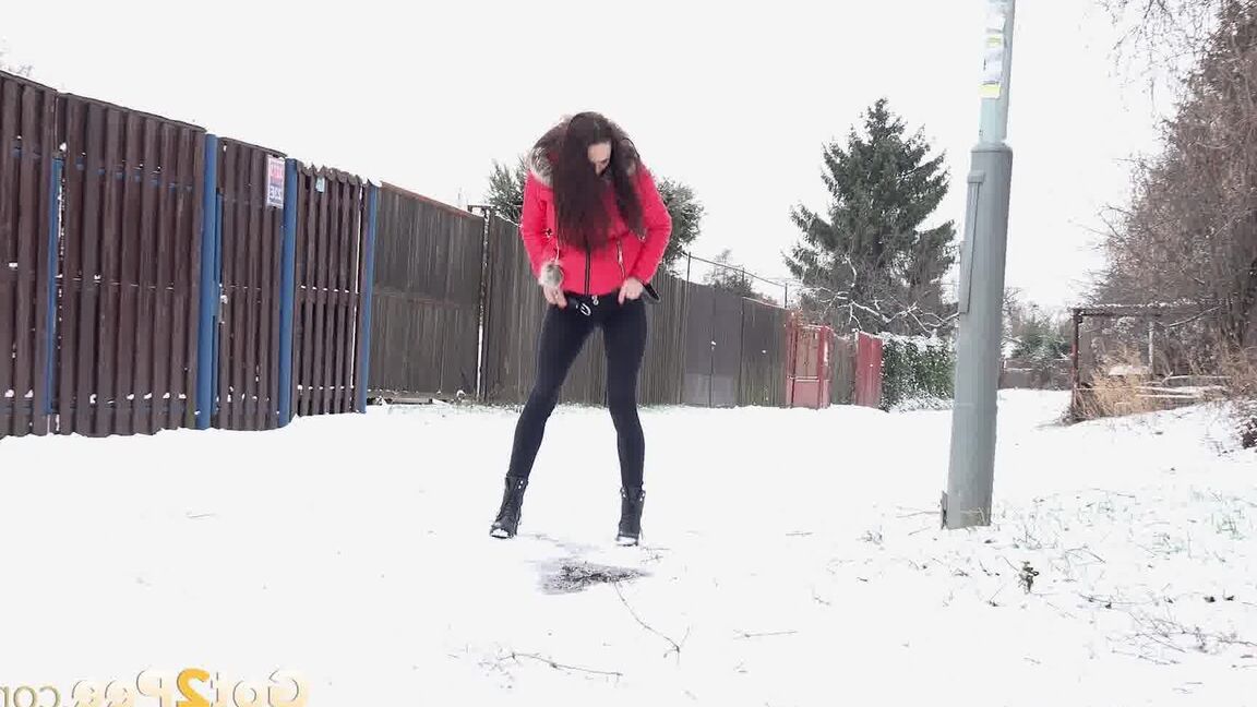 15P Cynthia Vellons melts snow as she pees outside