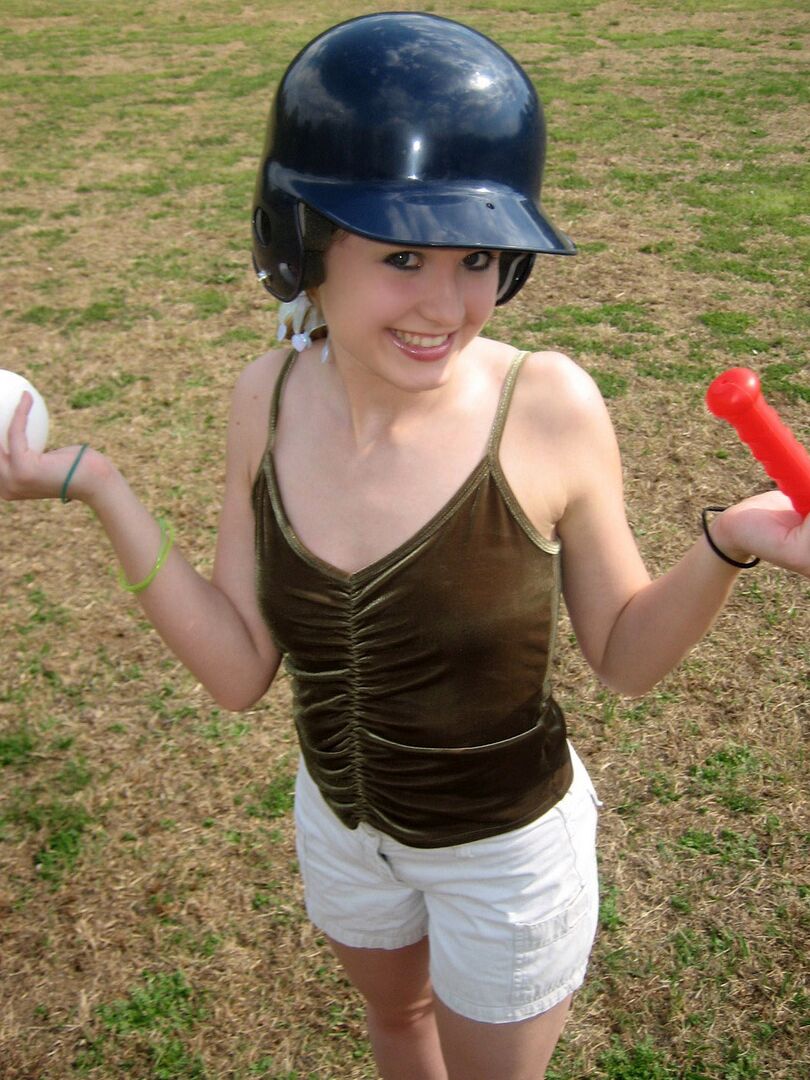 12P Shelby flashes her perky boob to the camera while playing around