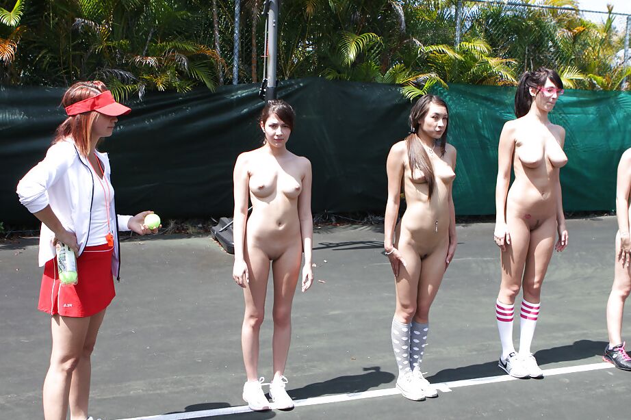 16P Lesbians are having some fun on the tennis court like always