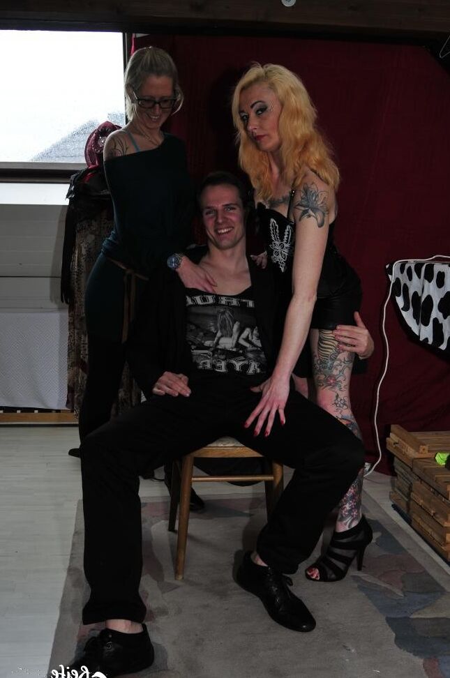 17P Older German females have a threesome romp with a younger stud