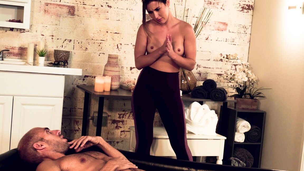 15P Paige Owens, a masseuse, is prepping the salon for another day of work when