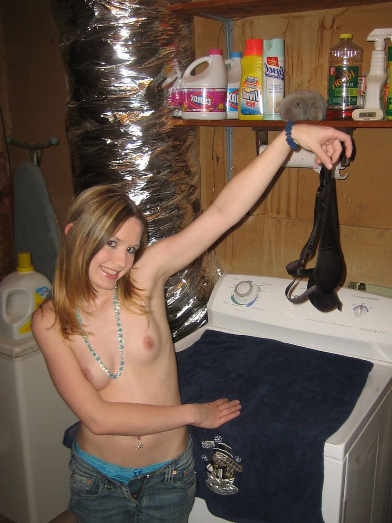 12P Watch as Shelby strips out of her winter clothes for the camera