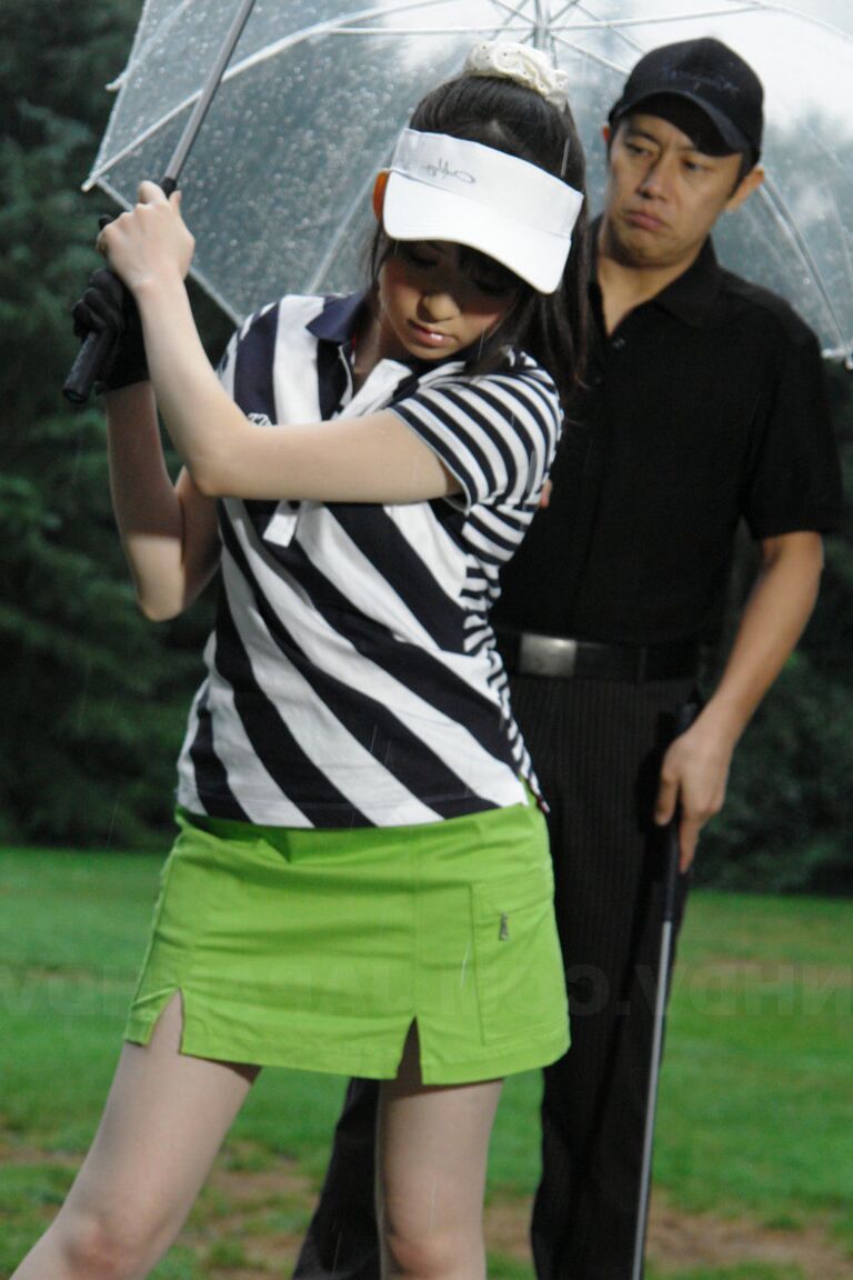 21P Japanese golfer Michiru Tsukino gets finger fucked & dicked by her instructor
