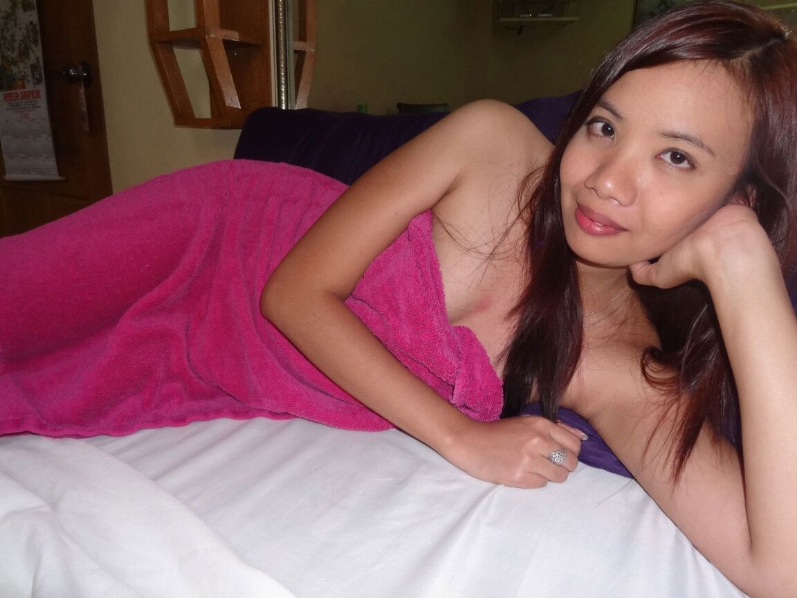 15P Asian redhead Aiza sports a cum filled cunt after a POV fuck
