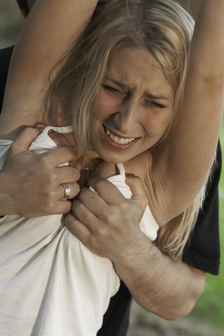 17P Blindfolded & tied up Caroline Fox gets whipped and face fucked outdoors