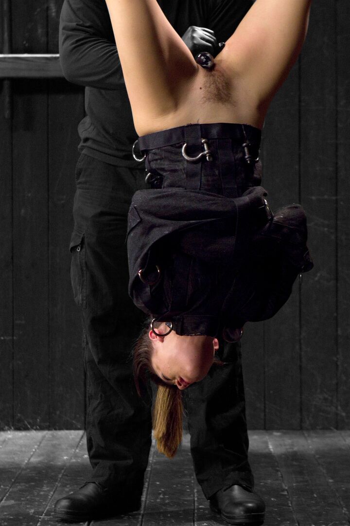 21P Bootylicious Latina Kristina Rose gets toyed while hanging upside down