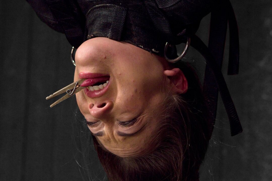 21P Bootylicious Latina Kristina Rose gets toyed while hanging upside down