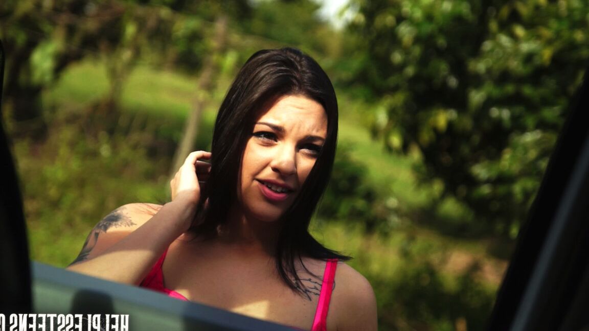 15P Dark haired teen Rachael Madori is tied up and banged after hitching a ride