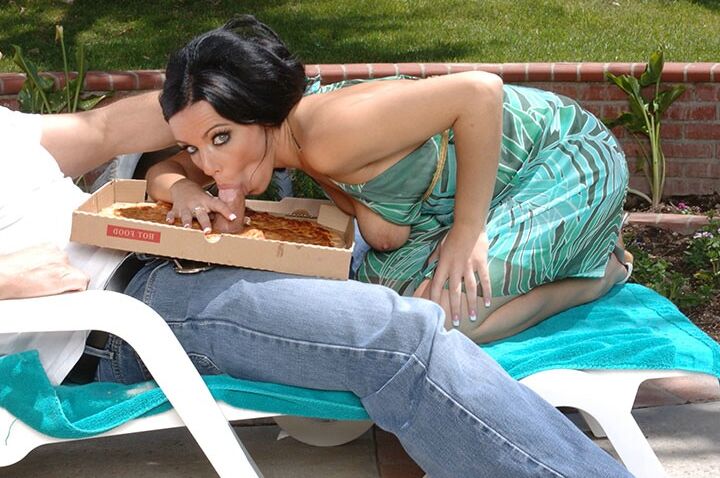 16P Natasha Nice gets fucked by a studly pizza-guy and takes cum on face