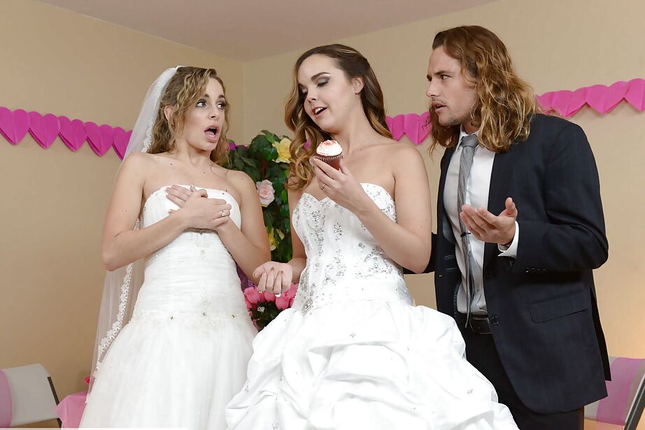 16P La boda de una adolescente con las estrellas porno Dillion Harper y Kimmy Granger da lugar a un trío