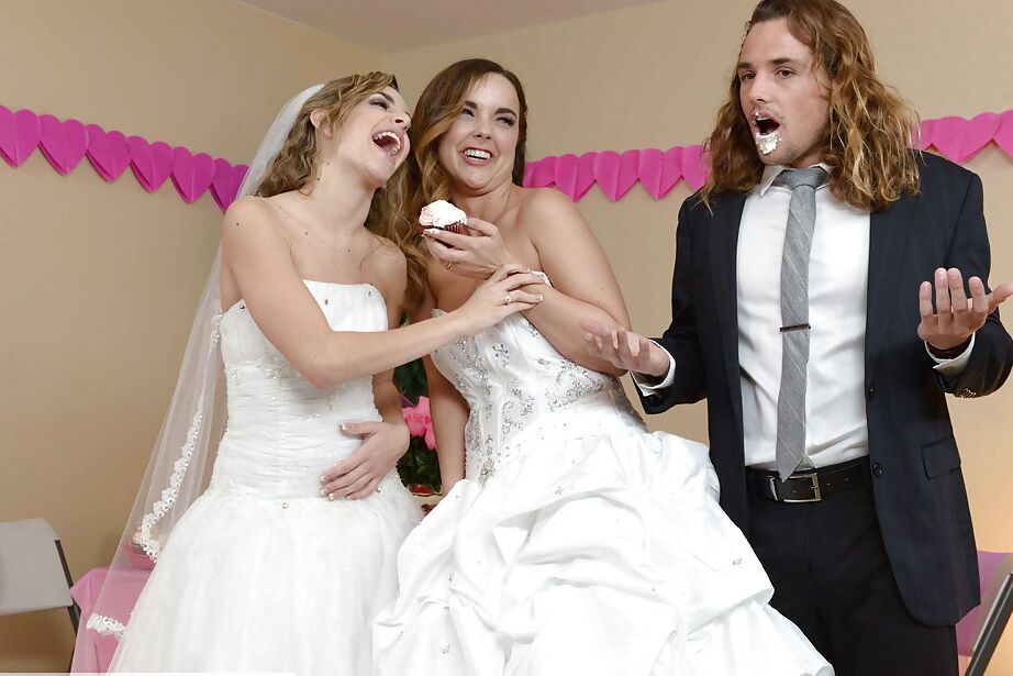 16P La boda de una adolescente con las estrellas porno Dillion Harper y Kimmy Granger da lugar a un trío