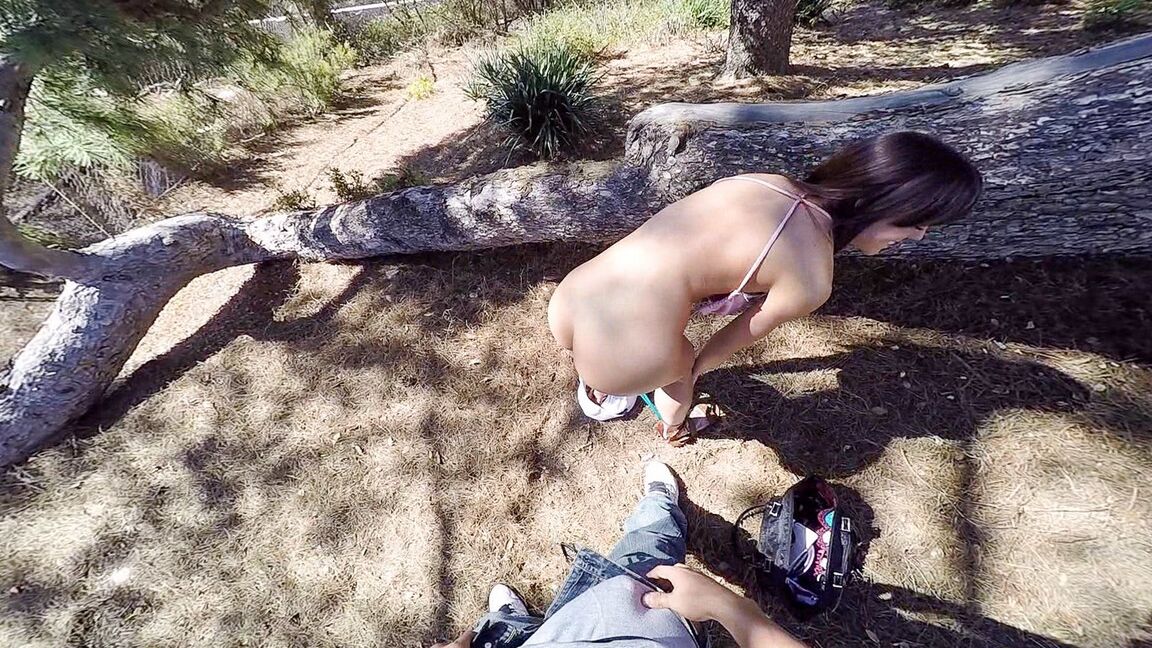 17P Rahyndee picked up by Tony and they started fucking outdoors before going home