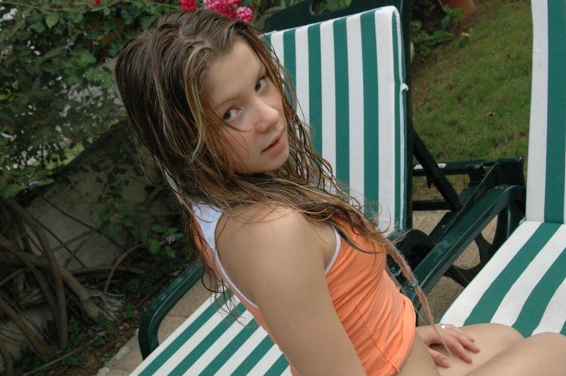 15P Emily wearing orange outfit but not for long
