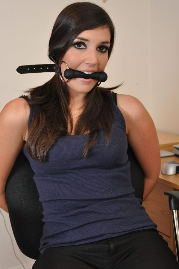 12P Bound and taped Sapphire is restrained at the office