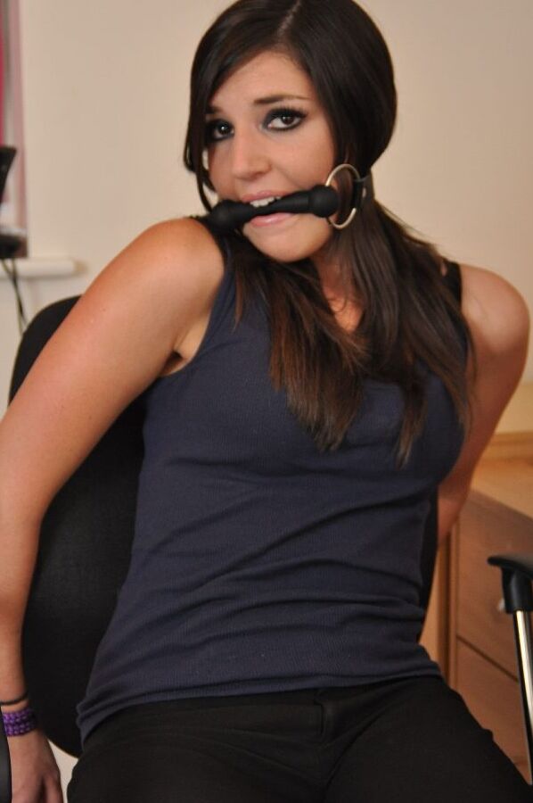 12P Bound and taped Sapphire is restrained at the office