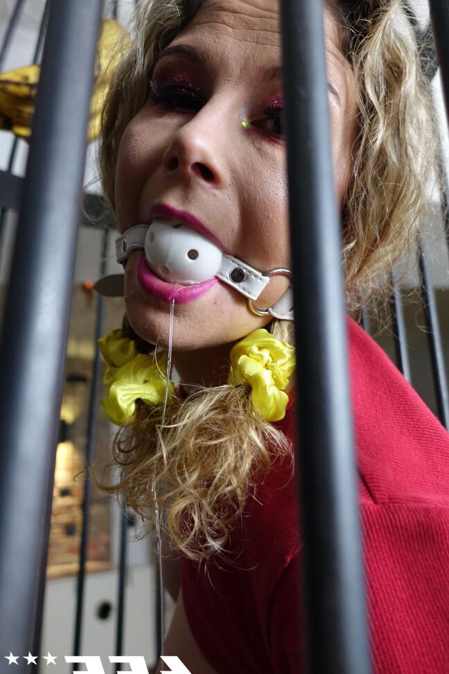 17P Hot subs get tied up, caged & have feet tortured in kinky foot fetish BDSM