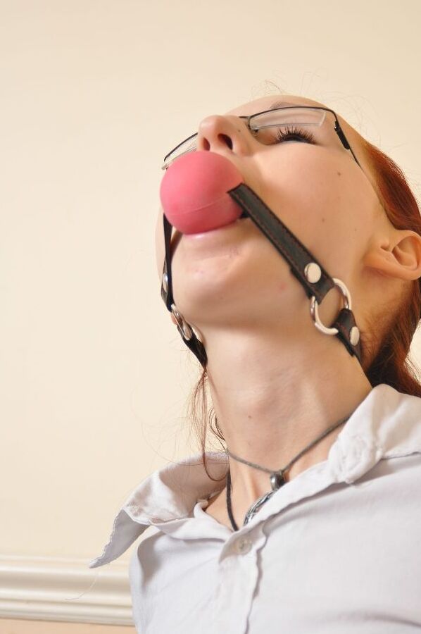12P Tied Virgin Bailey cannot escape her bondage masters