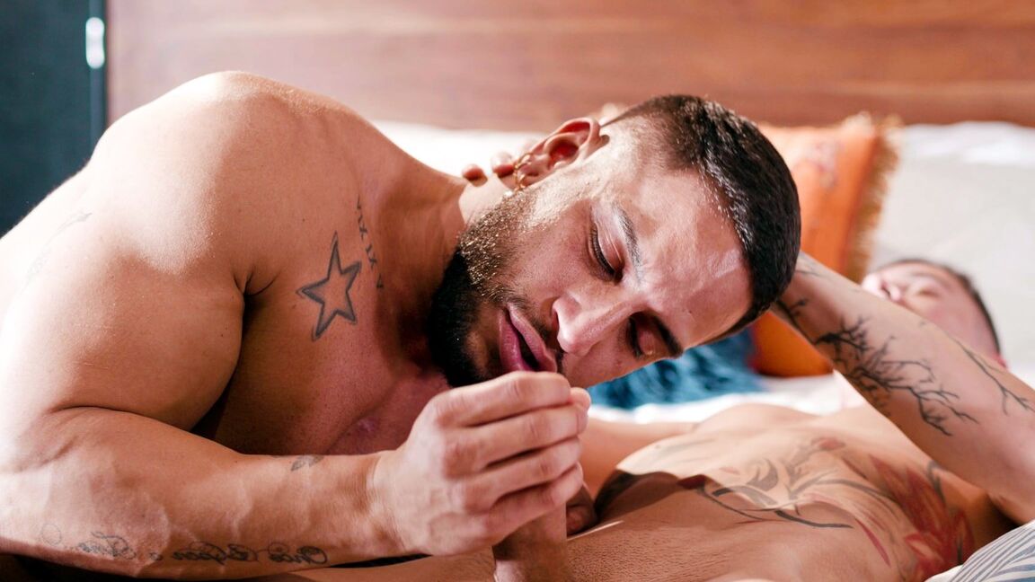 21P Gay Brock Banks fucks his hubby Vincent O Reilly & best man Reese Rideout