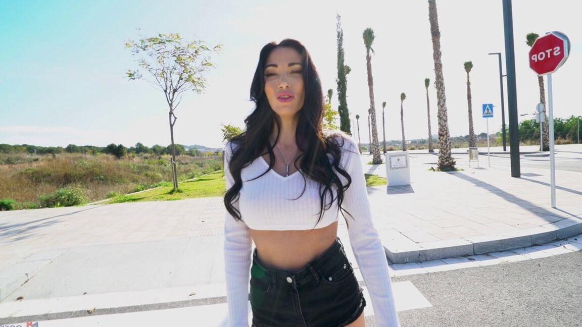 21P French vixen with big tits Clea Gaultier	gets her pretty ass fucked in public