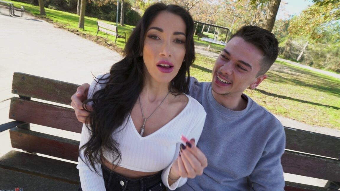 21P French vixen with big tits Clea Gaultier	gets her pretty ass fucked in public