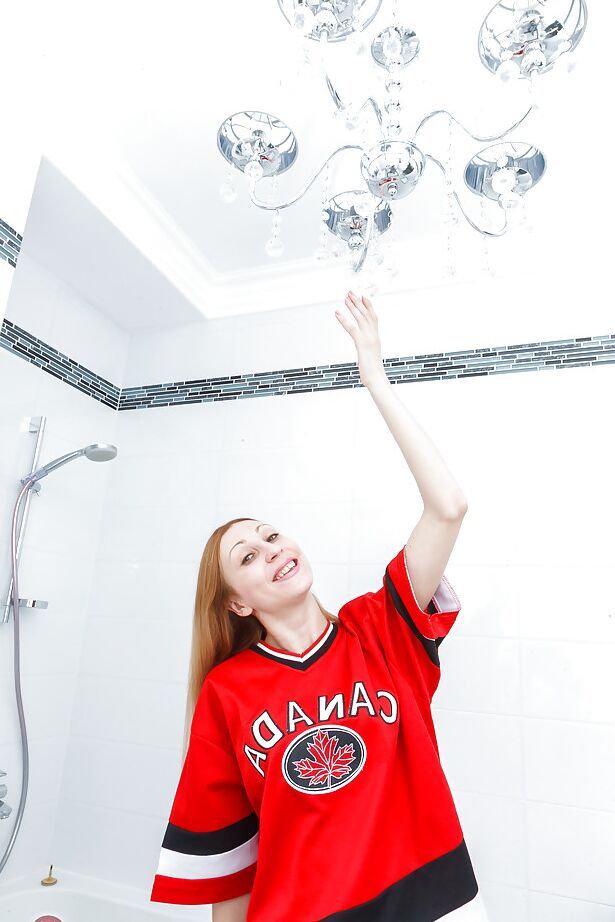 16P Aged redhead Kler spreading hairy pussy and asshole for close ups