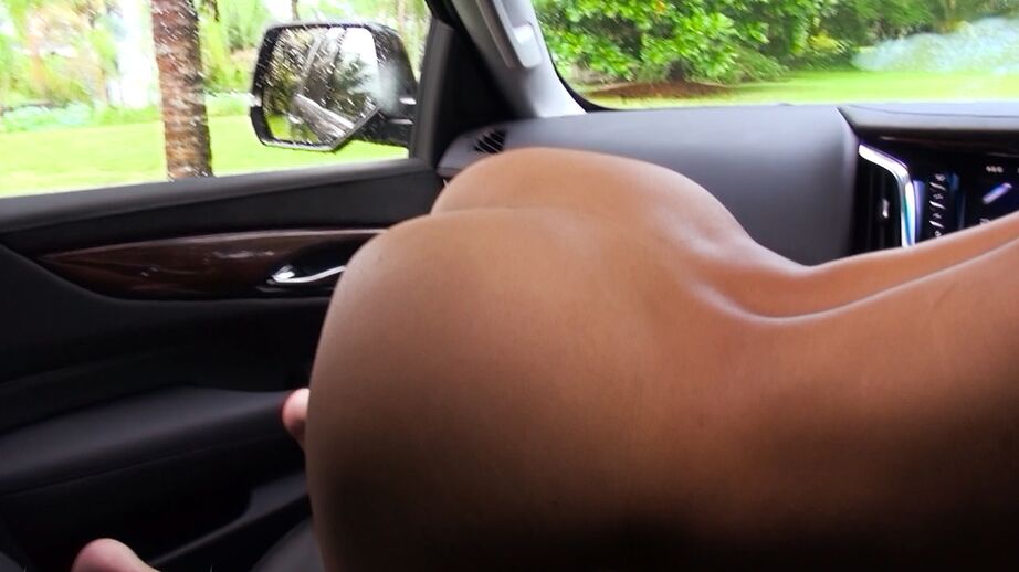 16P Fine latina Genevieve Sinn sucks cock in the car and delights with sperm