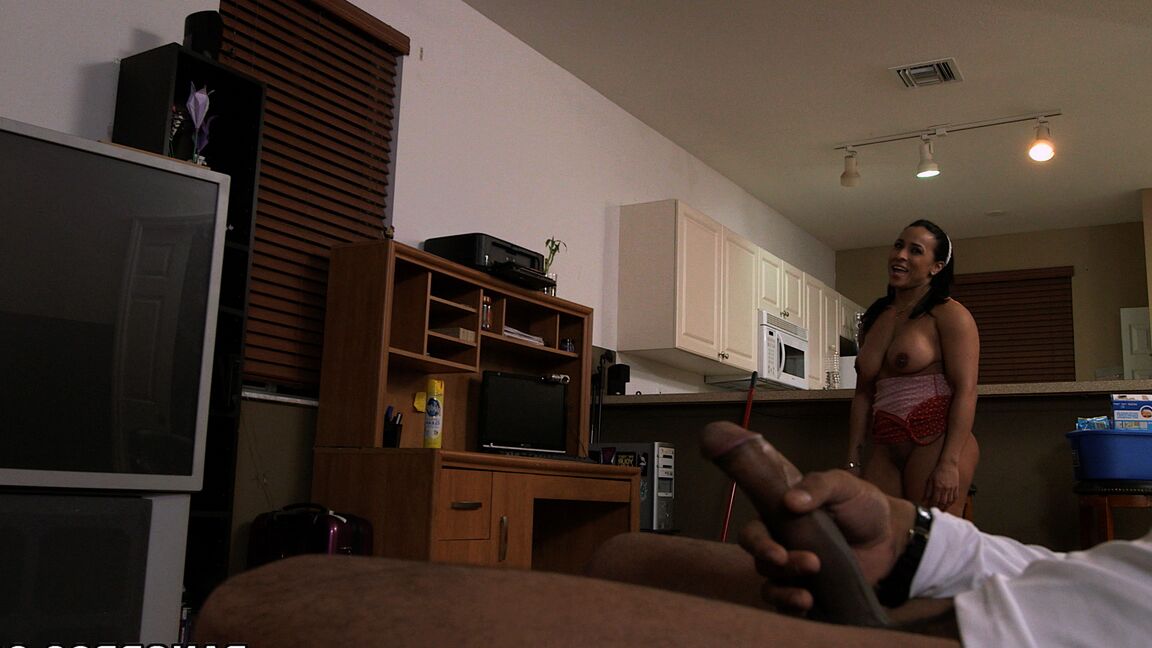 21P Bootylicious Latina MILF Becca Diamond fucking in POV and tasting fresh jizz