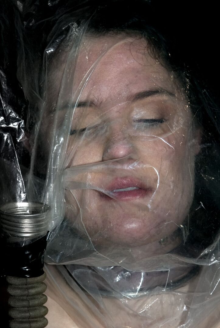 21P Bondage action lover Charlotte Vale gets toyed with a sack on her head