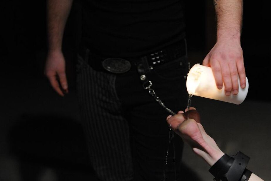 16P Chained and collared female is subjected to painful torture session