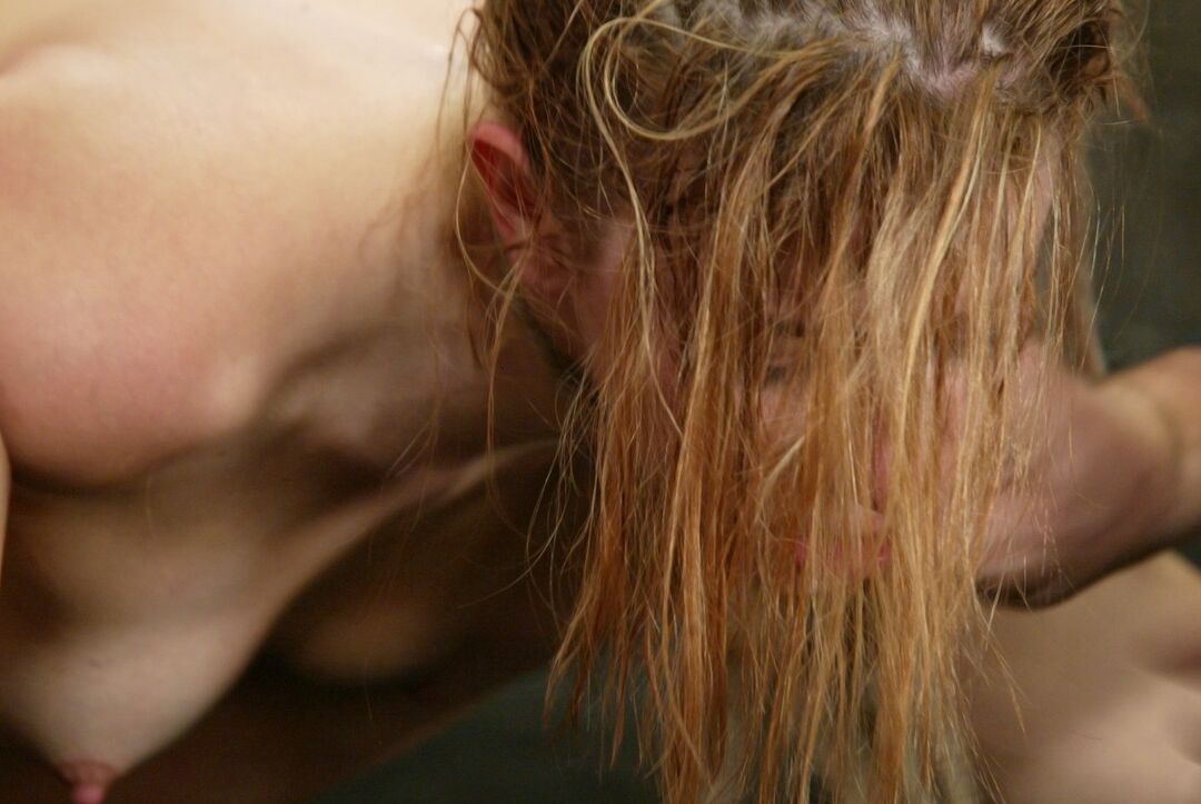 21P Tiny tited babe Sarah Blake gets her hands tied up and gets tortured