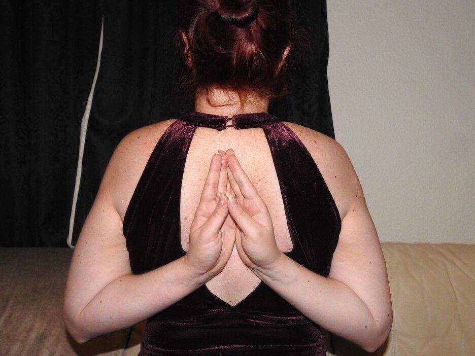 16P Natural redhead is placed in a straight jacket with her glasses on
