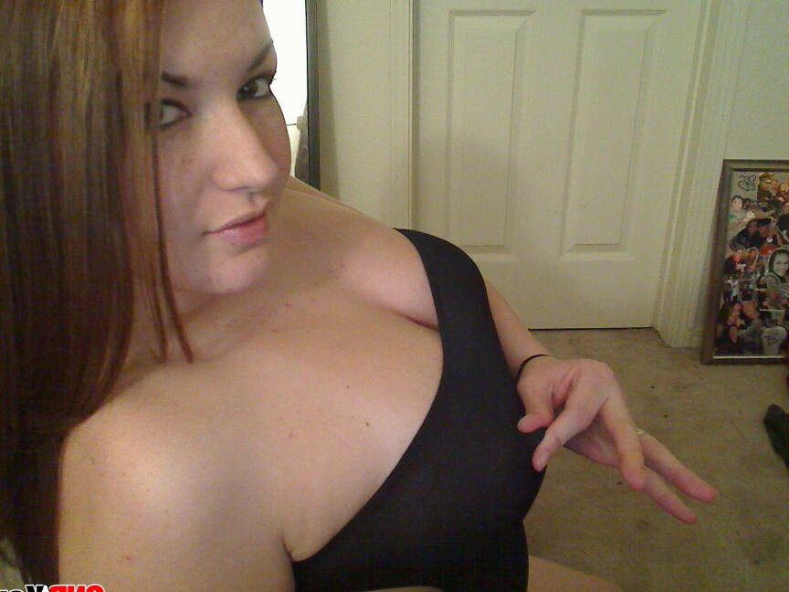12P Kaylas huge round tits are visable through her tiny slutty sheer dress