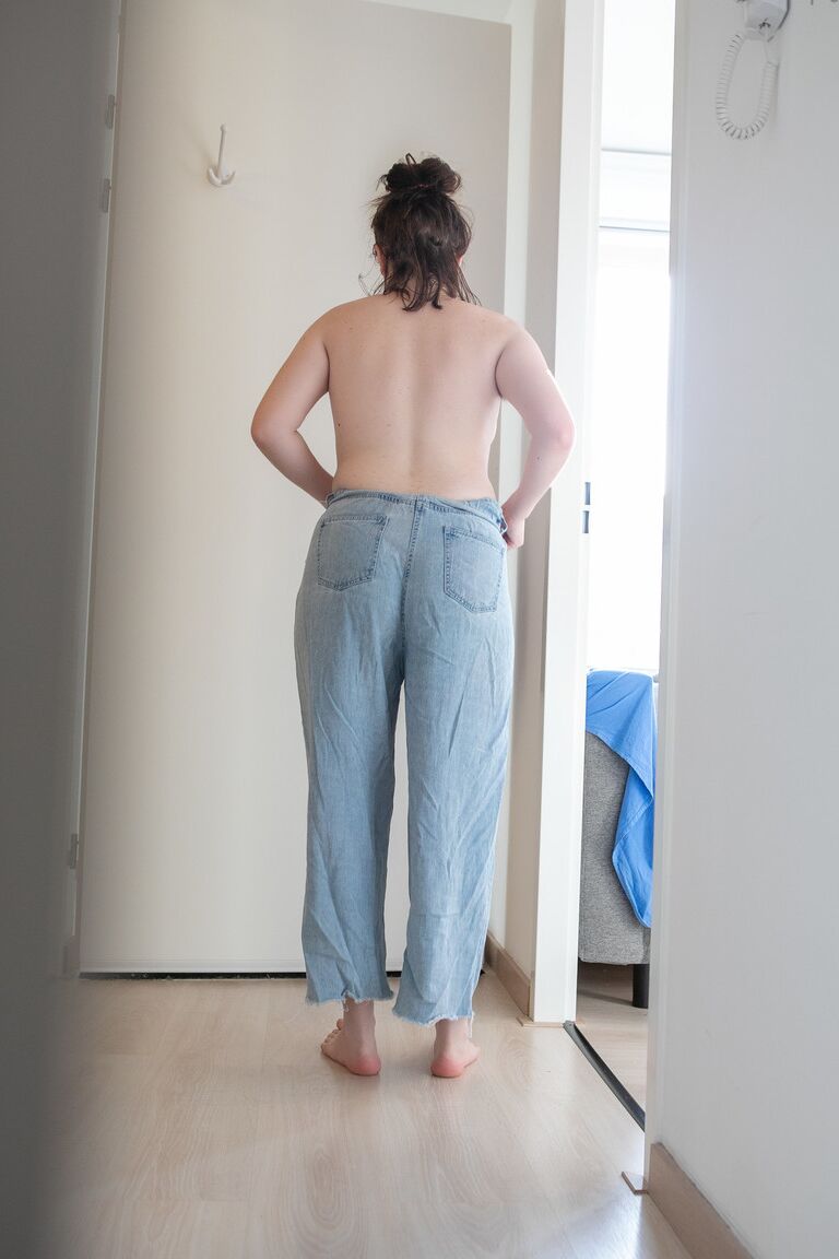 21P Horny Australian amateur Casey Q gets spied on while dressing in her pajamas