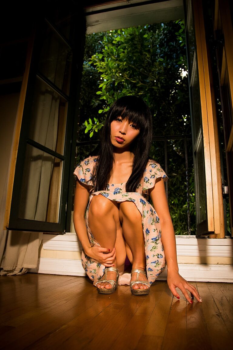 17P Japanese beauty Marica Hase is undressed by a man prior to toying her pussy